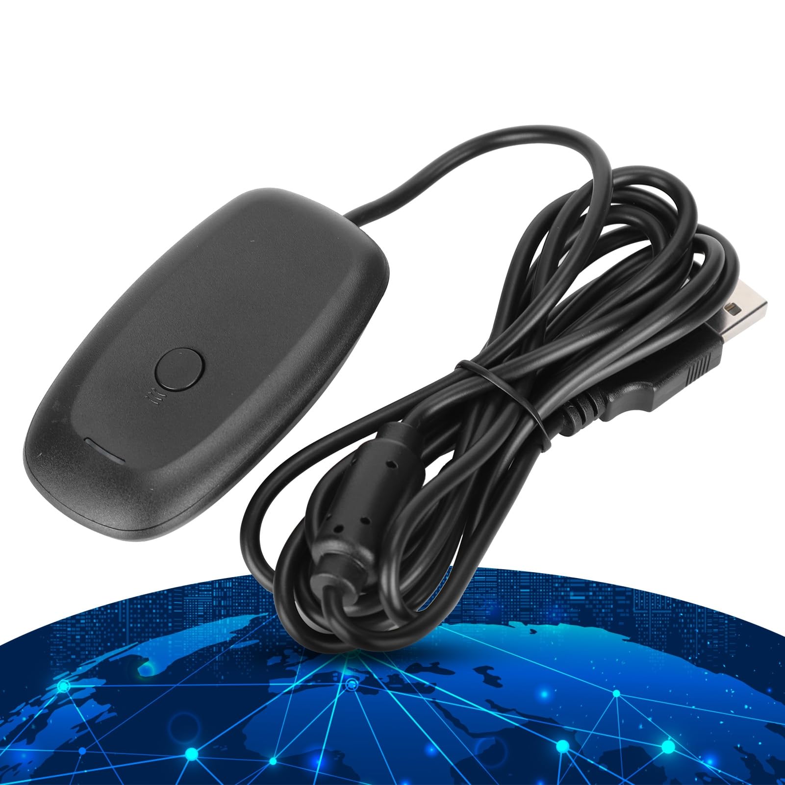 Longzhuo Wireless Gaming Receiver Adapter, USB 2.0 PC Receiver Gaming Controller Adapter Console for Microsoft Windows Xbox 360 Desktop PC Laptop Gaming