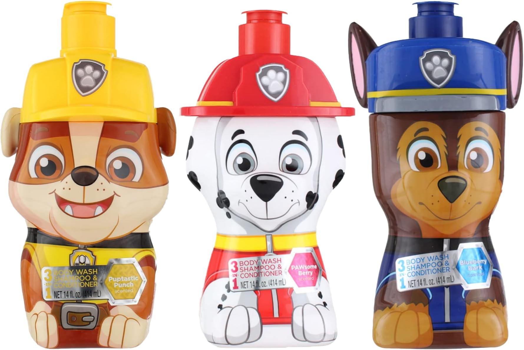 Taste Beauty “PAW Patrol” 3-in-1 Kids’ Shampoo, Kids’ Conditioner, and Bodywash, 14 Ounces, (Scent)