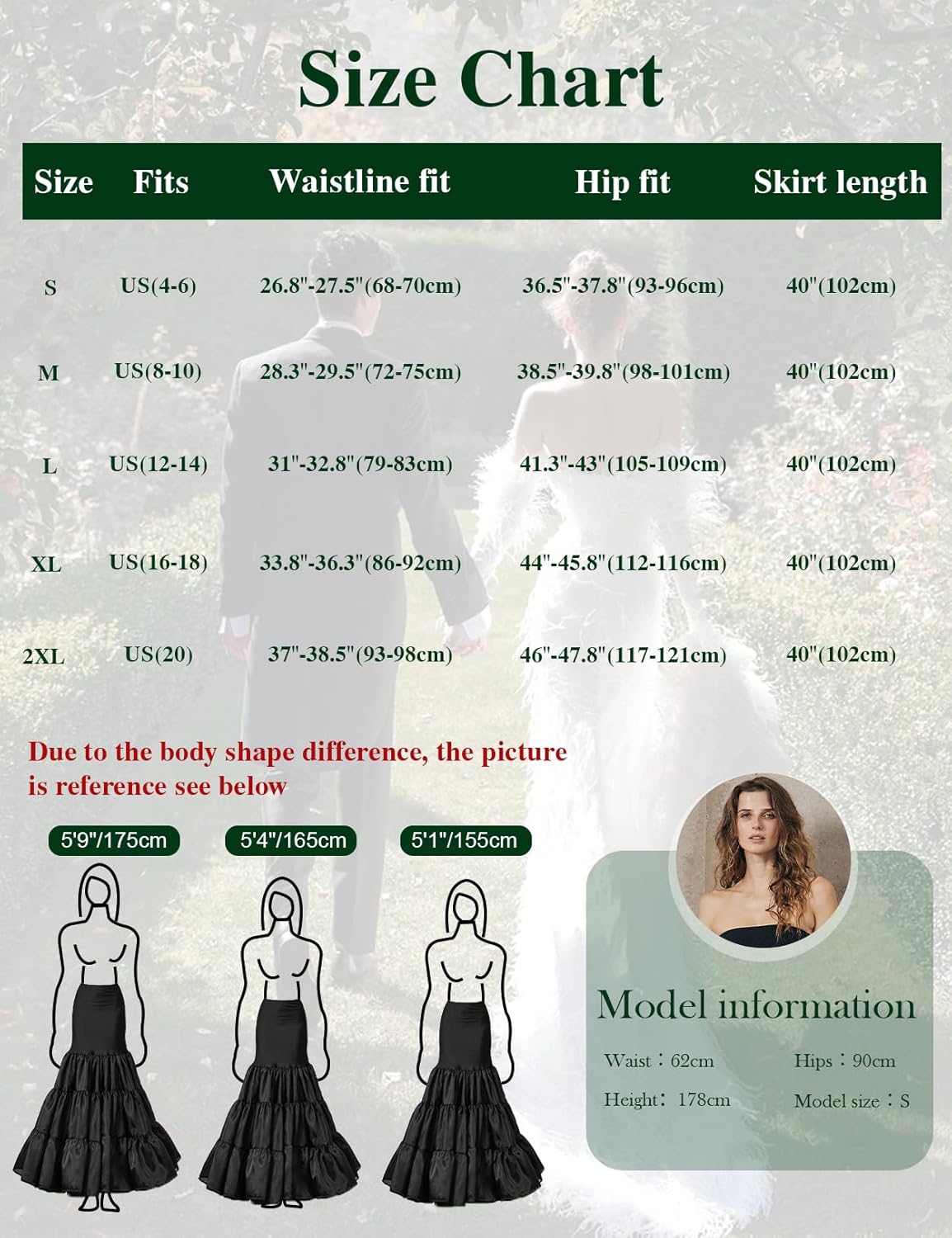 BEAUTELICATE Women Petticoat Skirt for Women Under Dress Hoopless Petticoat Mermaid Petticoat - Image 7