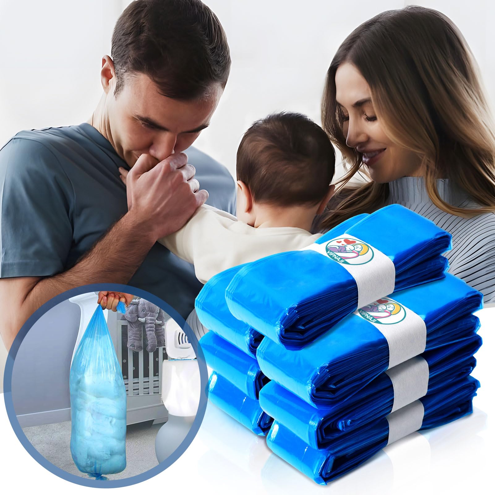 NCKIHRKK Paquete De 15 Recambio Papelera Pañal, Bolsa | WhichOne