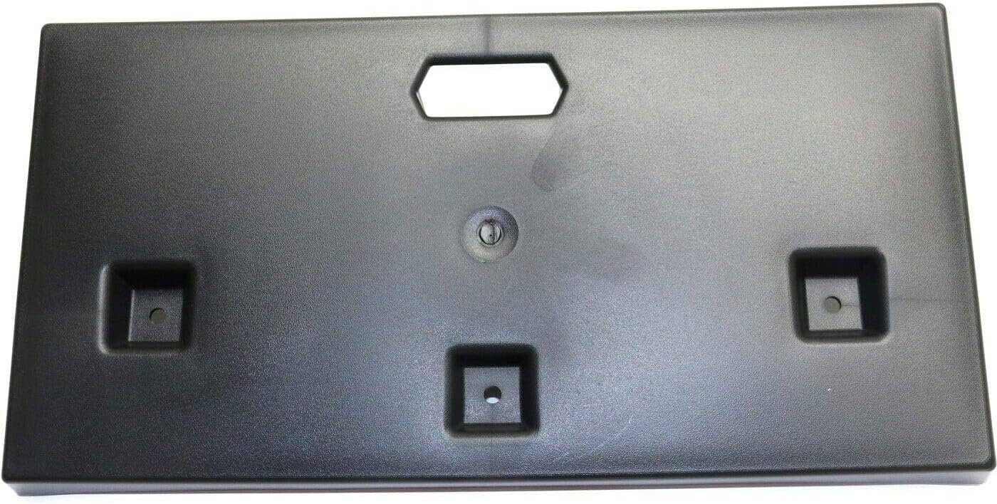 I-Match Auto Parts Front License Plate Frame Bracket Tag Holder Black Textured PP Plastic for 2015-2018 Jeep Renegade Except Trailhawk 68256471AA CH1068137