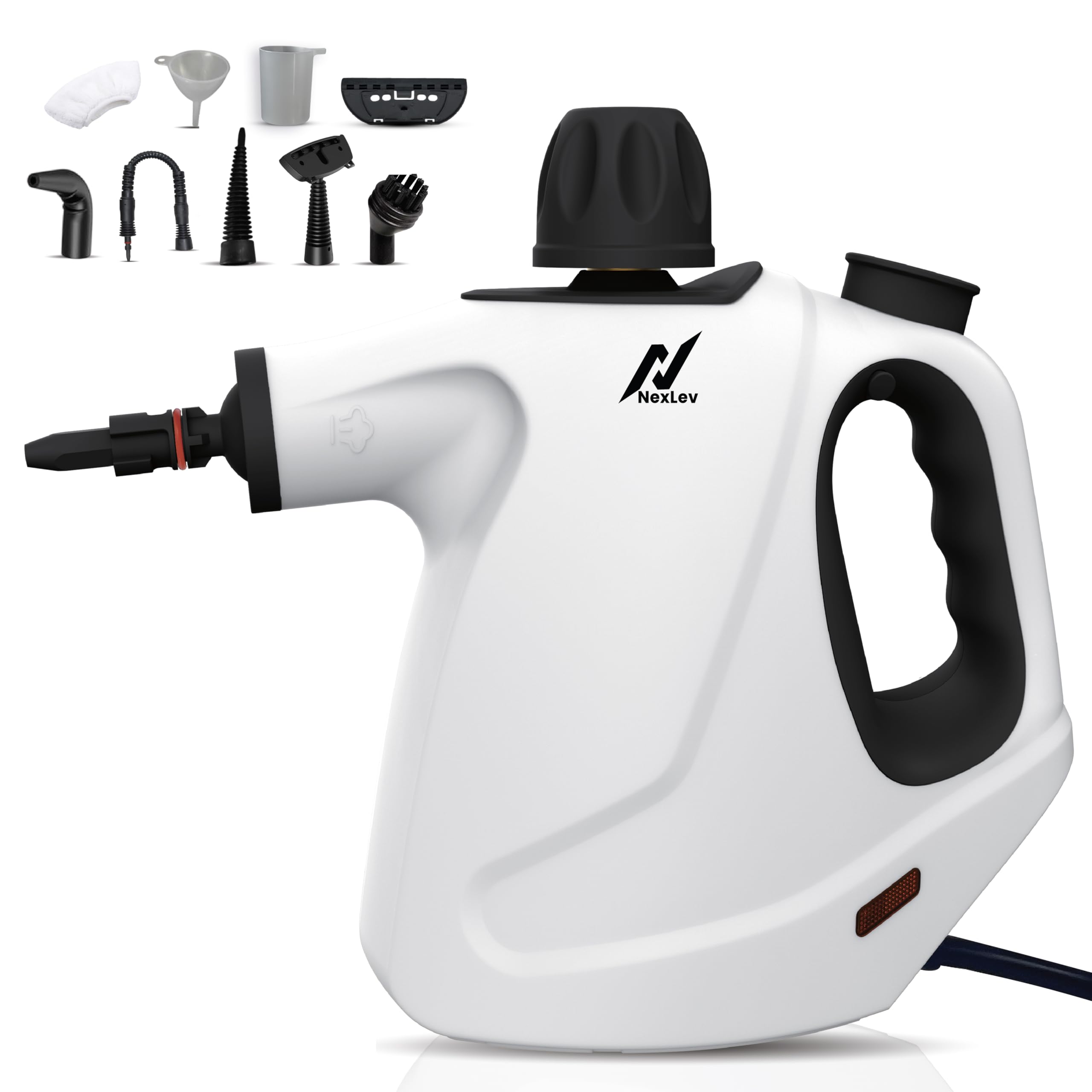 NexLev Steam Cleaner | For Complete Home Kitchen Bathroom Window Car & Office Cleaning | 9 Accessories | 450 ML | Window Pane Sink Grime Chimney Grease Water Stain Cleaner| 4 Meter Cord | 1000W |SC-05-image-12