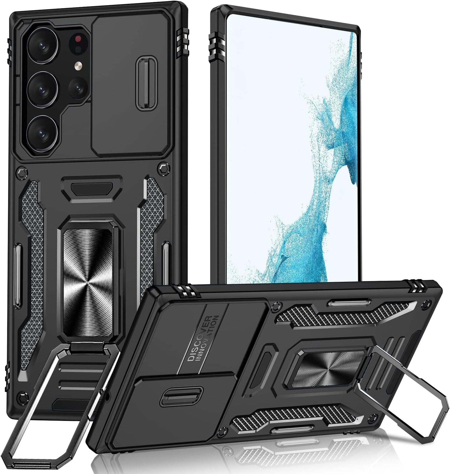 Coque Pour Samsung Galaxy S22 Ultra Militaire Antichoc Rotatif coque-pour-samsung-galaxy-s22-ultra-militaire-antichoc-rotatif