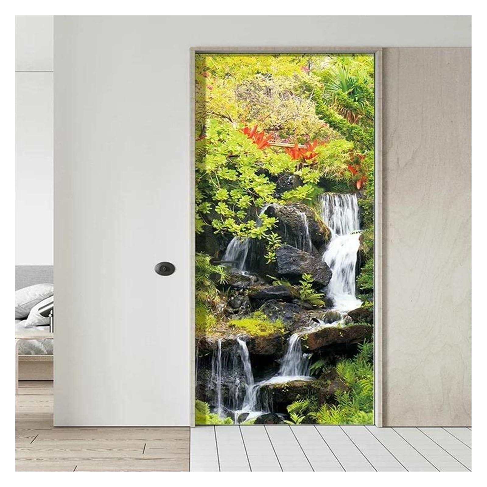 Autocollants de porte amovibles pour un salon artistique et moderne