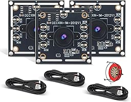 VeftBltrem 3-Piece Camera Module 100 Degree OV9732 with Autodart Camera System with 2 m Cable, 1280 x 720, 30 Fps, USB Driver for Versatile Applications (70)