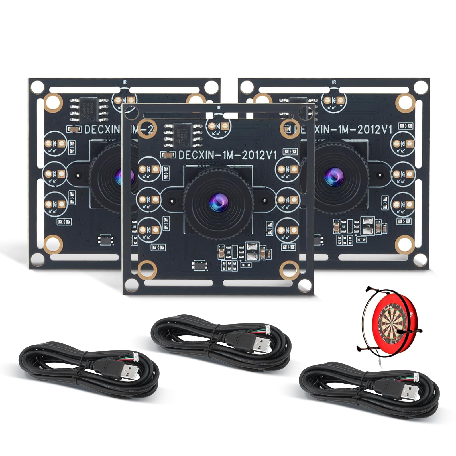 3-Piece Camera Module 100 Degree OV9732 with Autodart Camera System with 2 m Cable, 1280 x 720, 30 Fps, USB Driver for Versatile Applications (70)