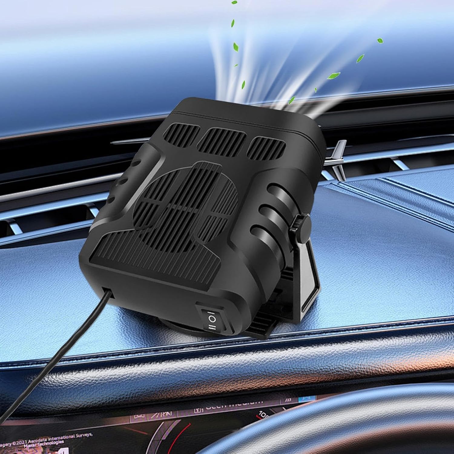 Windshield Defogger Solar Car Electric Heater Solar Windshield Defogger Automobile Windscreen Fan Fast Heating Car Warmer Car Gadgets