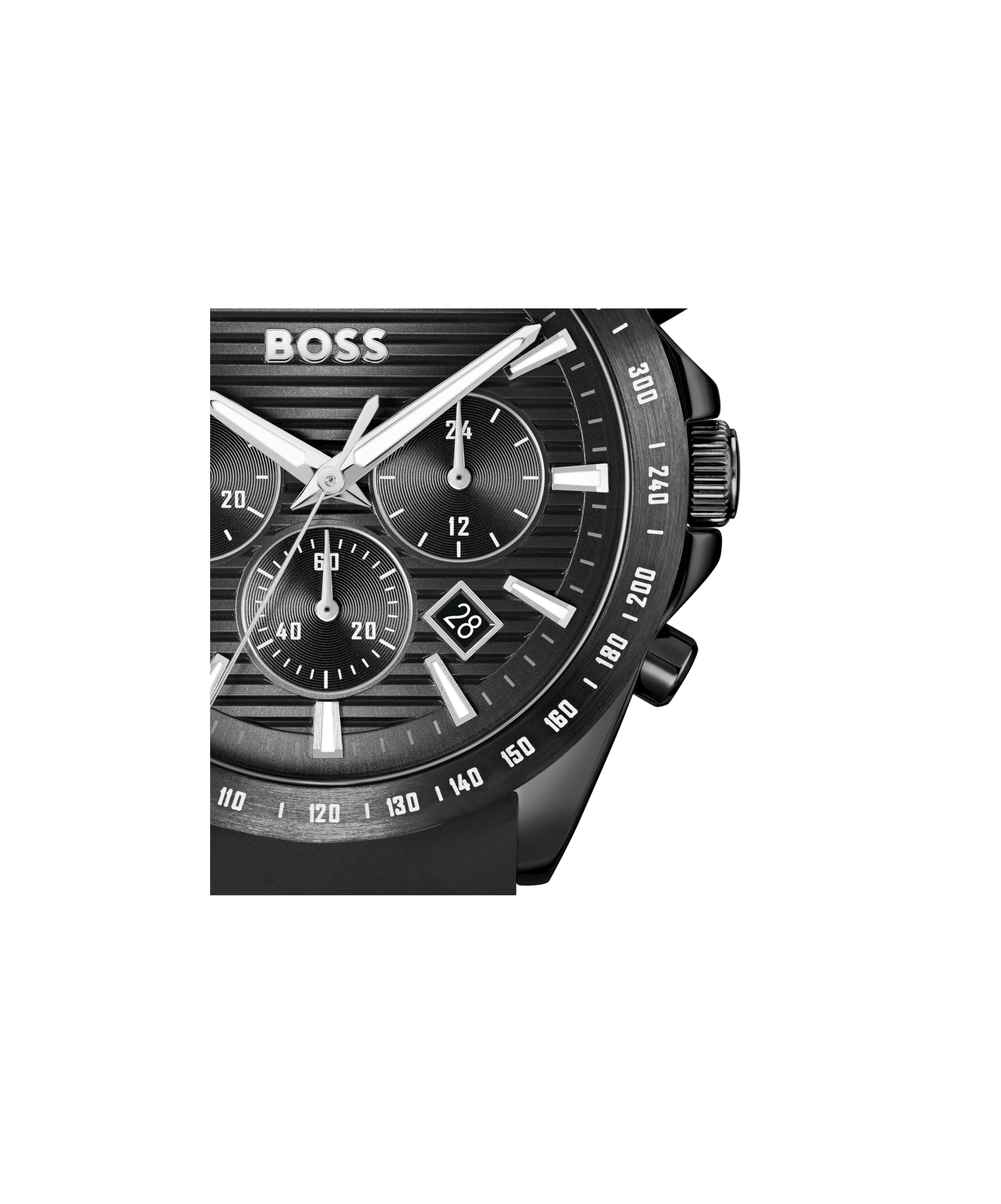 BOSS Chronograph Quarz Uhr für Herren Kollektion Strike Chrono mit Edelstahl- oder Silikonband