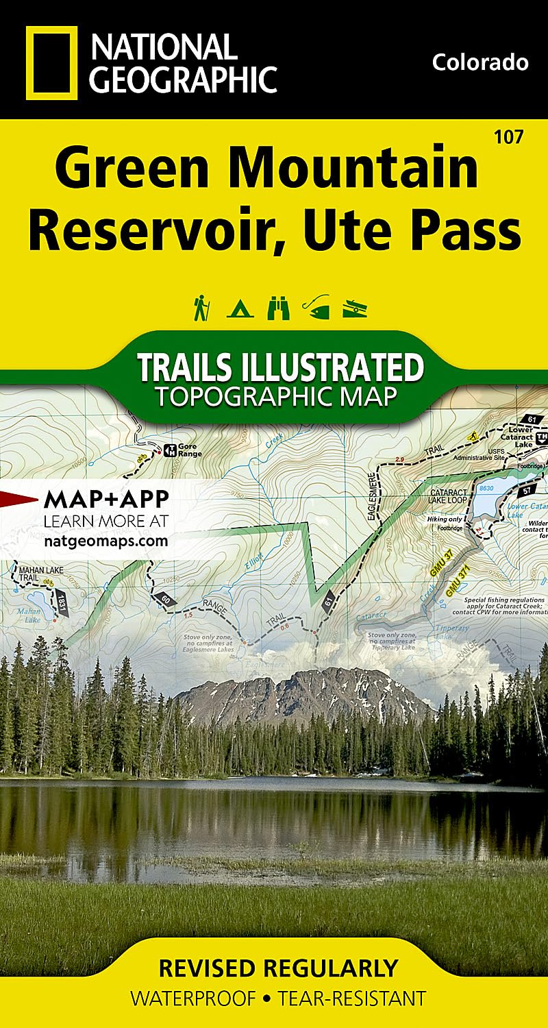 Green Mountain Reservoir, Ute Pass Map (National Geographic Trails Illustrated Map, 107)