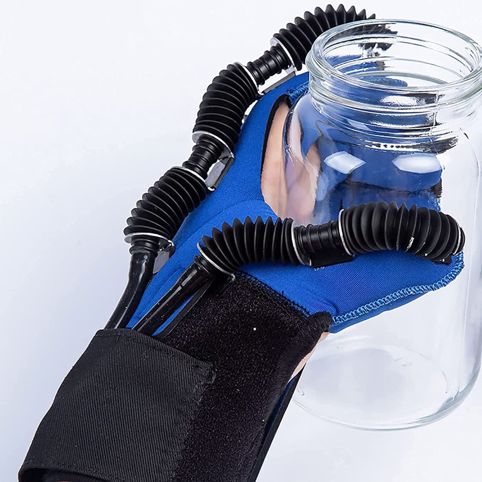 Dispositivo De Entrenamiento De Manos con Dedos, Guantes De Robot De Rehabilitación, para Entrenamiento De Corrección De Flexión De Dedos, Guantes De Asistencia para Férulas De Mano para Trazos