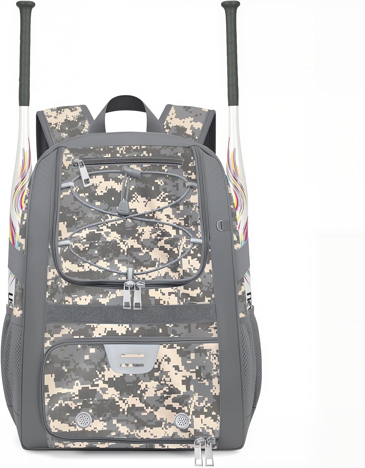 Youth Baseball Bag - Softball Bag for Girls & Boys with Shoes Compartment, Bat Backpack for Baseball, T-Ball & Softball Equipment