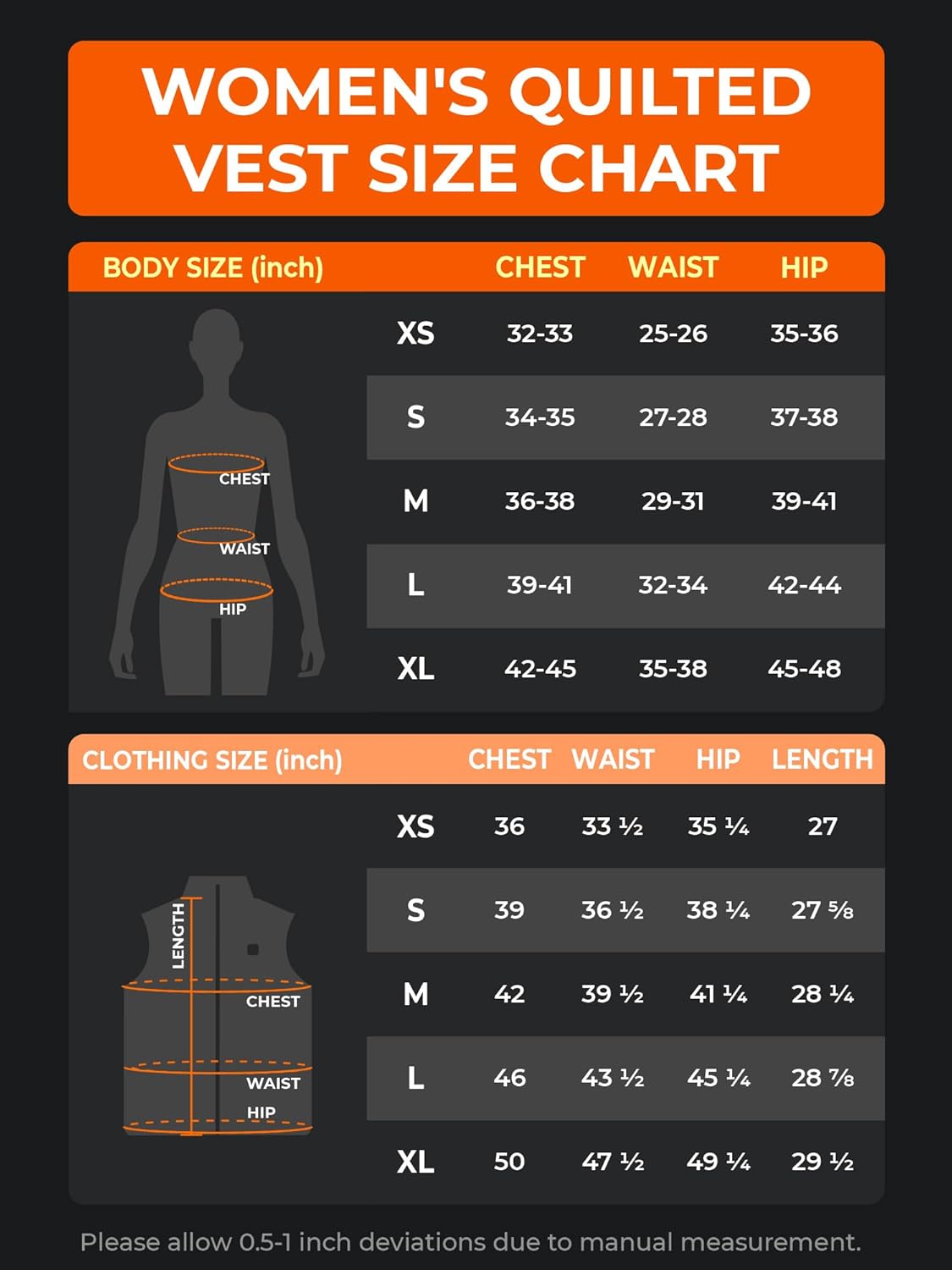 ORORO Women's Lightweight Quilted Heated Vest with USB-C Rechargeable Battery, Heated Quilted Vest - Image 7