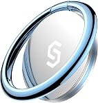 Syncwire Cell Phone Ring Holder Stand, 360 ° Rotation Finger Ring Kickstand Polished Metal Phone Grip Compatible with iPhone, Samsung, LG, Sony