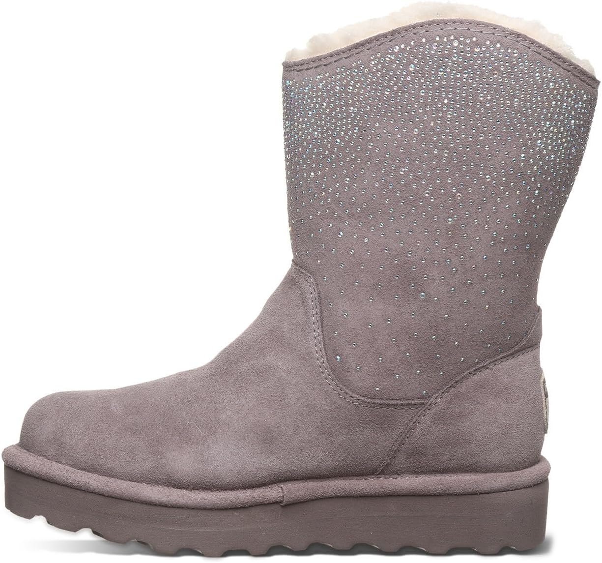 BEARPAW Women's Glam Platform Lo Cinder Size 7 | Boot Classic Suede | Women's Pull On Boot | Comfortable Winter Boot