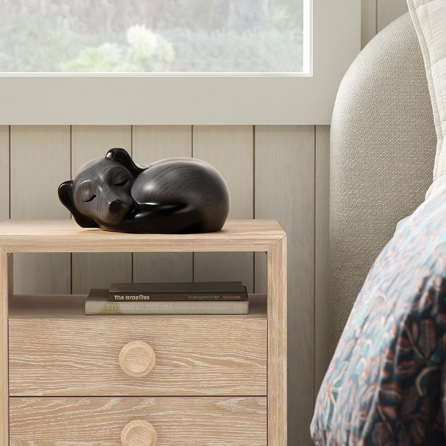 Pet Urns,Sleeping Resin Cremation Dog Urn, Dog Urns for Ashes, Small Animal Urn（Gray）…
