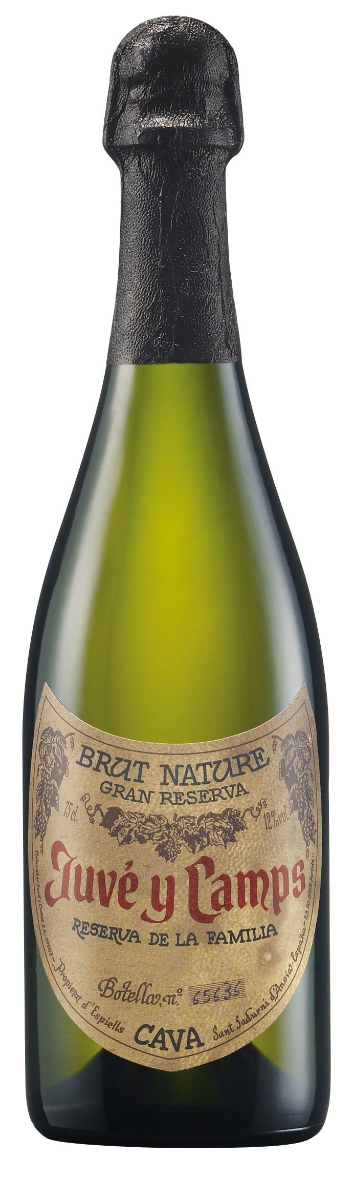 Juvé & Camps | Cava Gran Reserva Familia Brut Nature | Pack de 3 botellas de 75 cl | Pack Ideal para Regalar Cava | Macabeu, Xarel·lo, Parellada