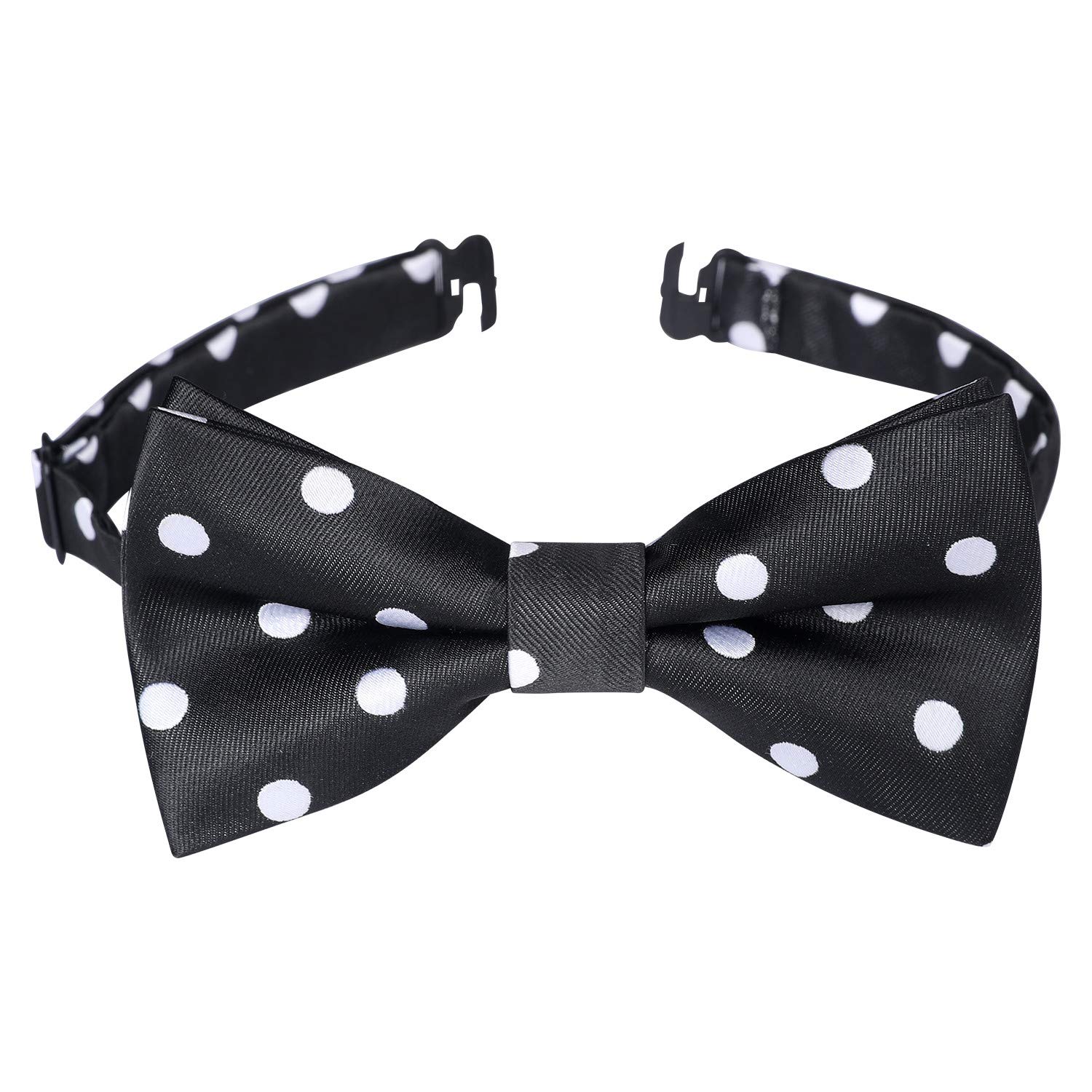 HISDERN Bow Ties for Boys Pre Tied Toddler Bow Tie Adjustable Kids Bowties Clip On Fun Patterned Bowties for Wedding Party