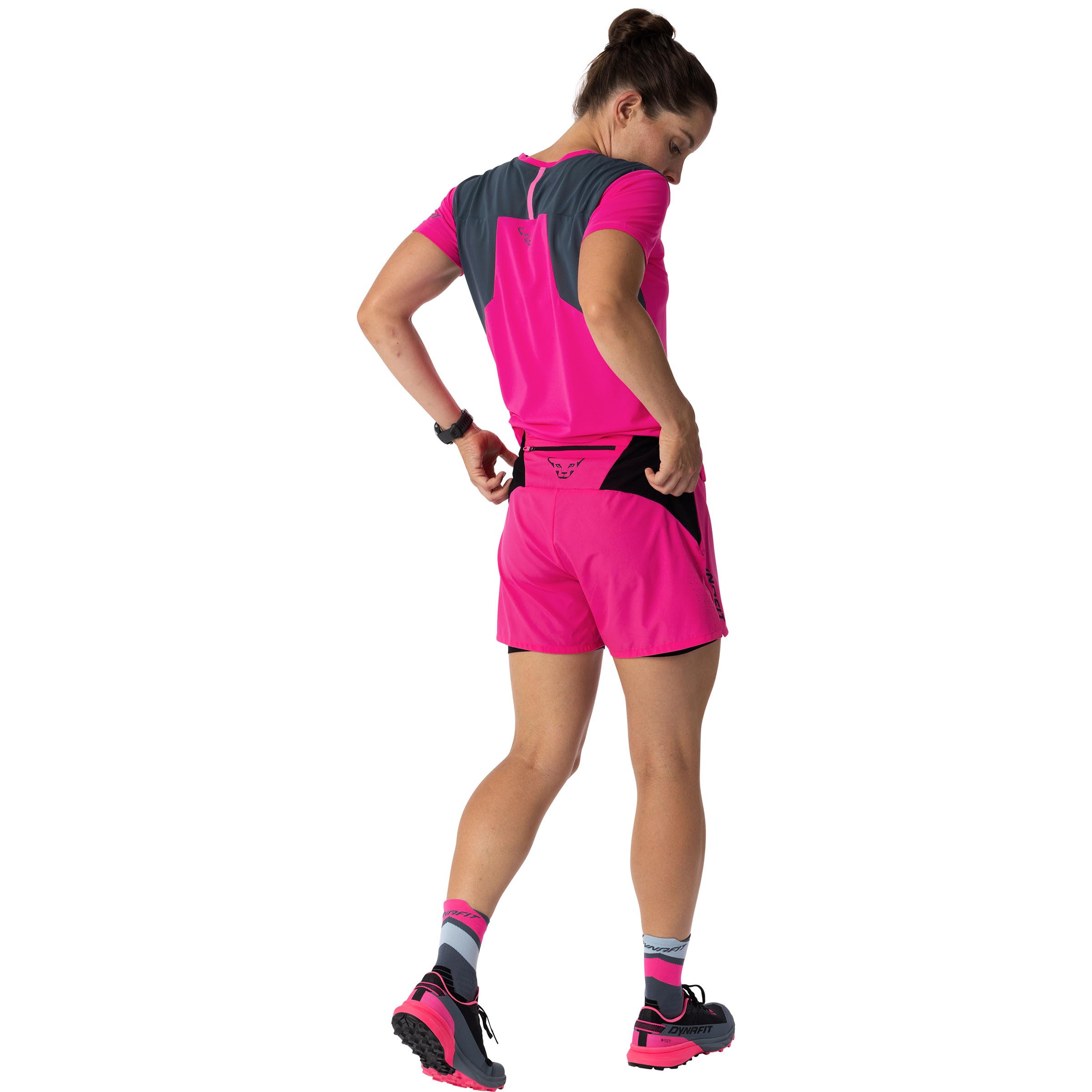 DYNAFIT Damen Alpine Pro 2/1 Shorts, pink glo-0910, M