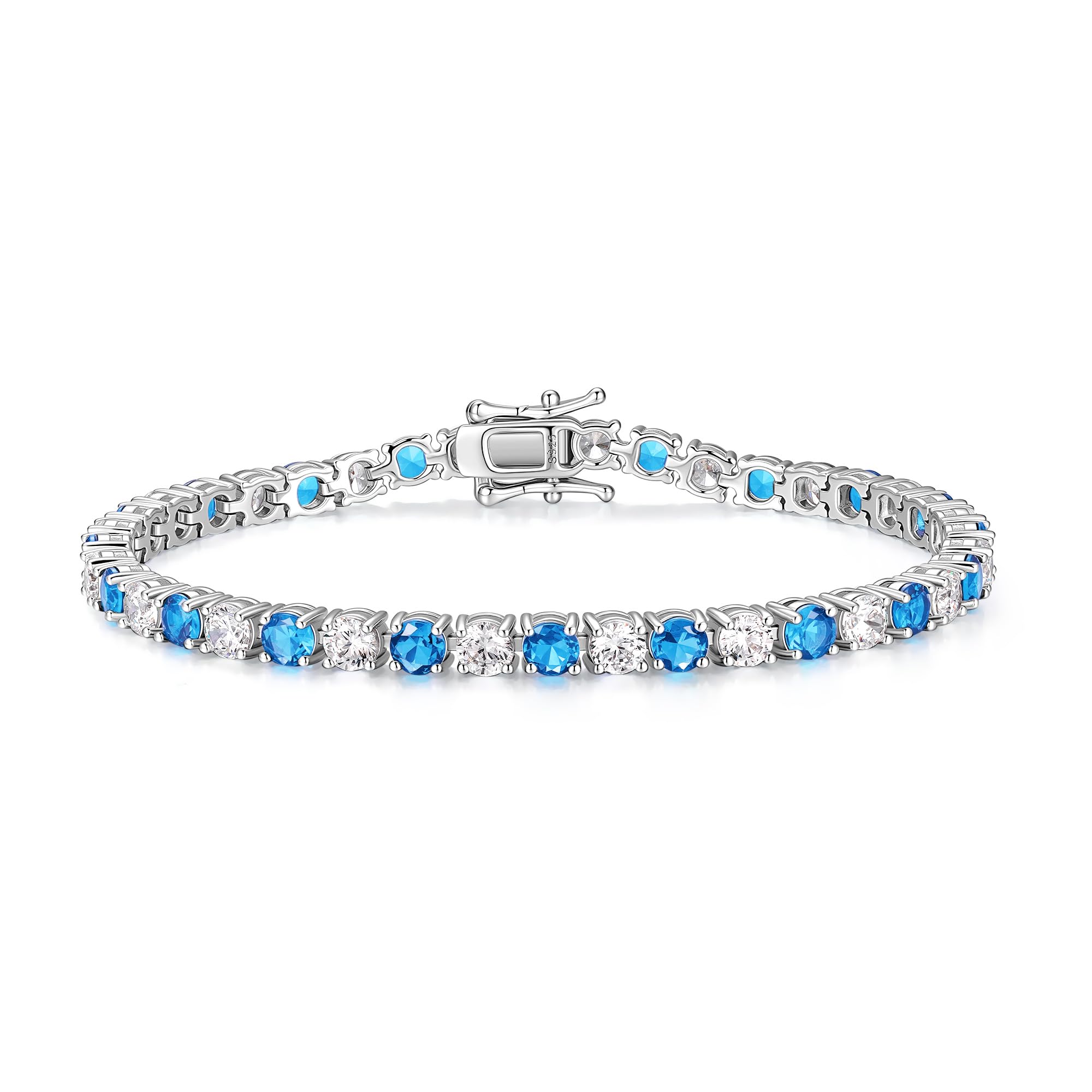 FANCIME Silber Tennisarmband für Damen, 925 Sterling Silber