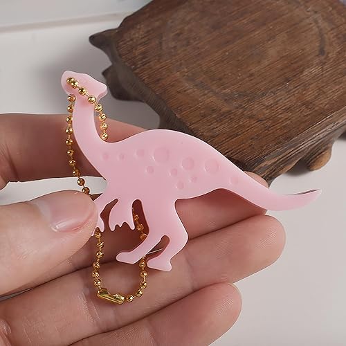 Miniatura 6 de 2 moldes de silicona de resina de dinosaurio, moldes de fundición, herramientas de fabricación de joyas para manualidades, llavero, collar, aretes,