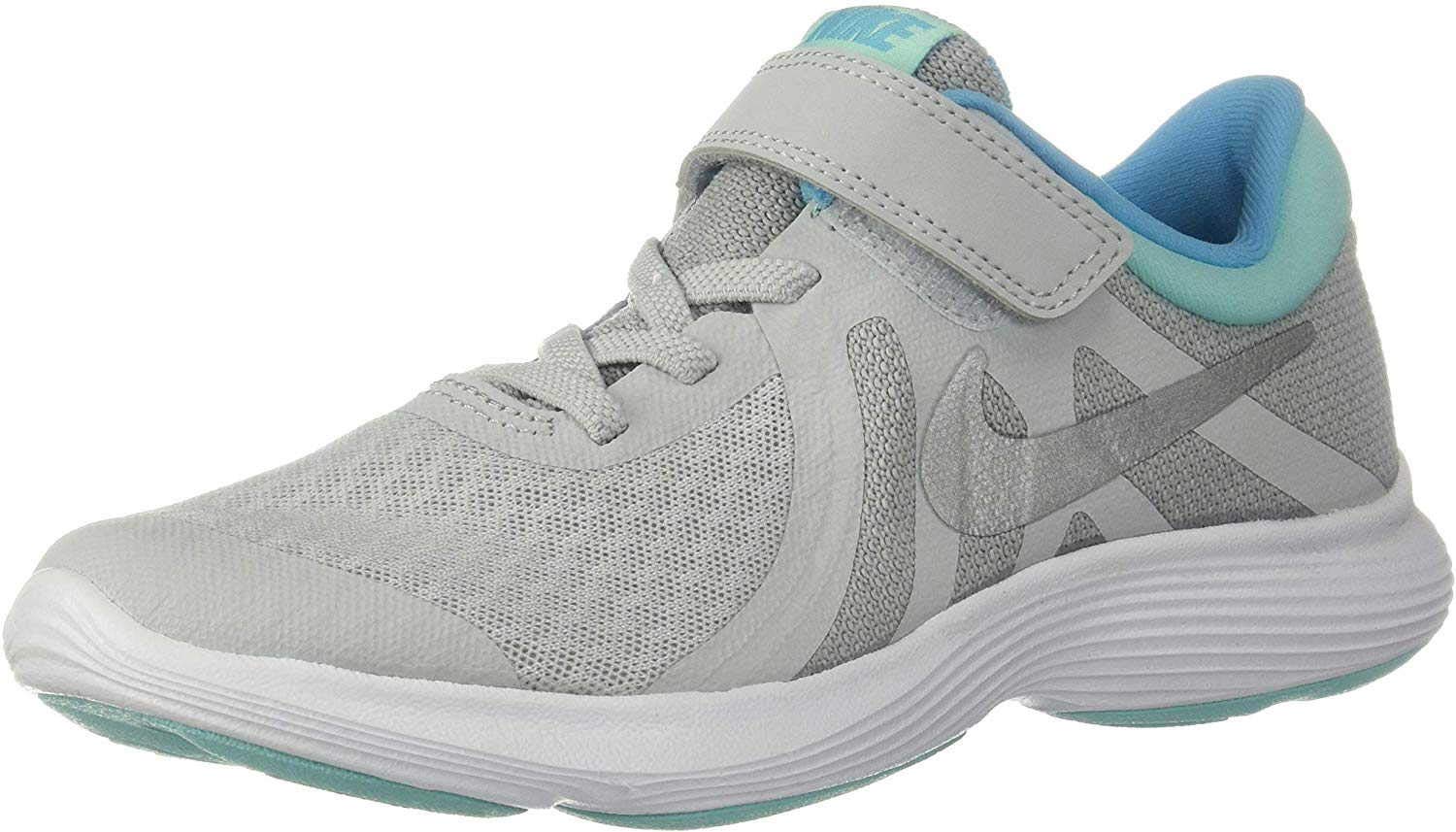 Nike Girls Revolution 4 (PSV) Pure Sneaker (Pure Platinum/Metallic Silver_11 UK_943307) (B07KYSWCKF) Amazon Price History, Amazon Price Tracker