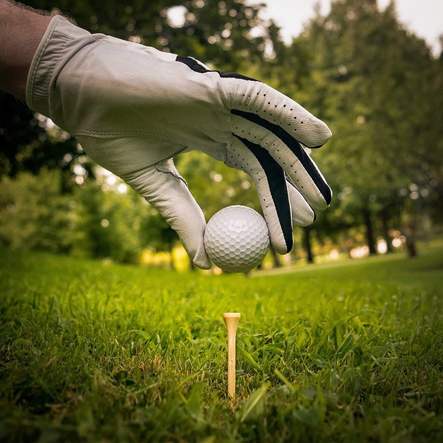 1000 Pcs Per Pack Natural Bamboo Golf Tees. 2.75 Inch (7cm) Length Stronger Than Wood No Side Spin Friction. PGA Approved for Professional Player's Tournament or Beginner's Trainning.
