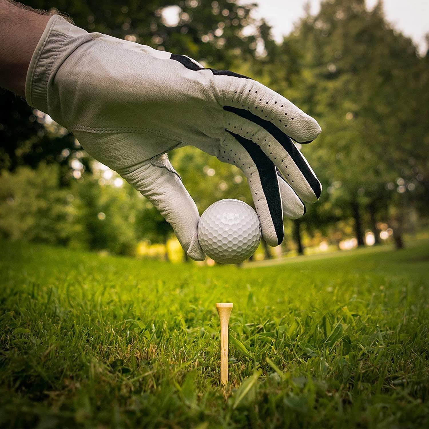 Golf-Tees aus natürlichem Bambus, 7 cm Länge, stärker als Holz, keine seitliche Spin-Reibung, PGA-zugelassen für professionelles Spielerturnier oder Anfänger-Training.