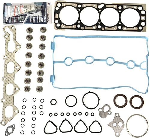 Miniatura 5 de Unaykolb MLS Junta de cabeza de motor con 10 pernos de cabeza con sello de silicona para Chevy Aveo 2004 Junta de cabeza para Chevrolet Aveo 2004