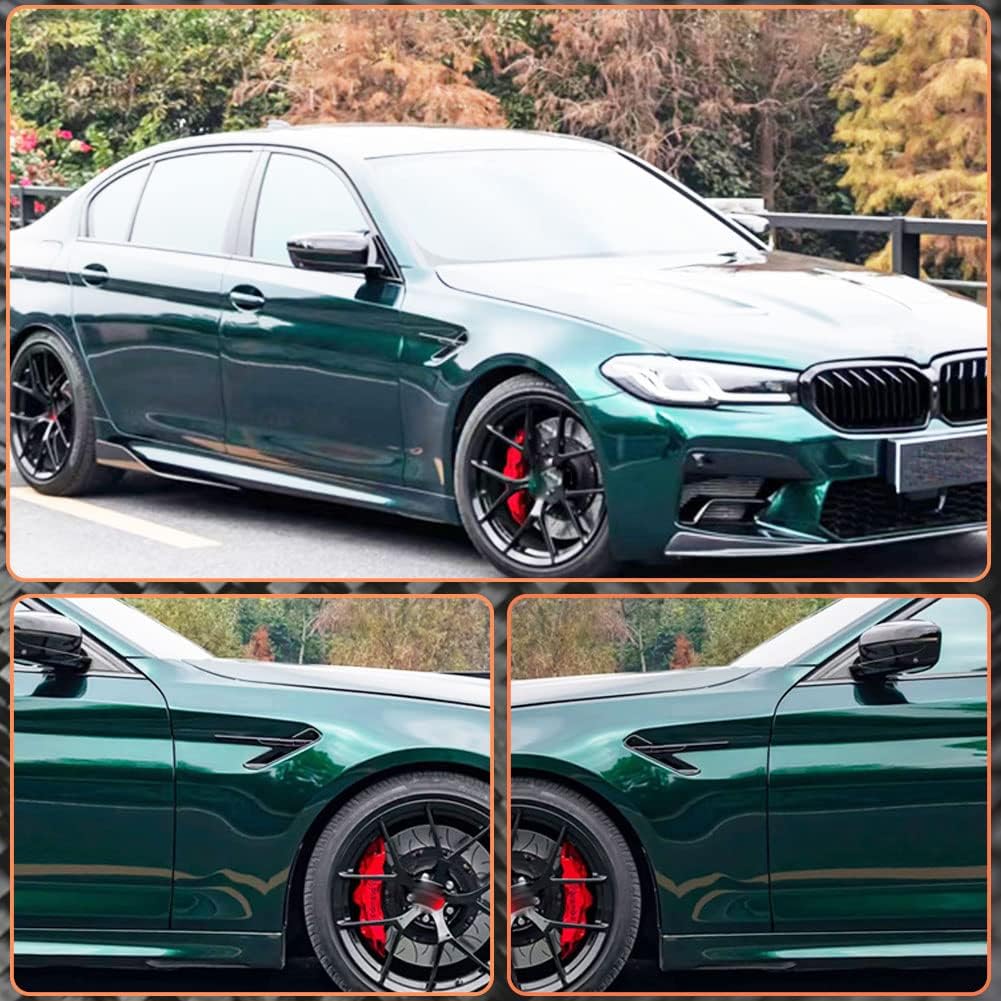 Dry Carbon Fiber Side Fender Vent for BMW 5 Series G30 Sedan 2017-2022 F90 M5 Sedan 4-Door Front Air Intake Scoop Cover Trim Factory Outlet