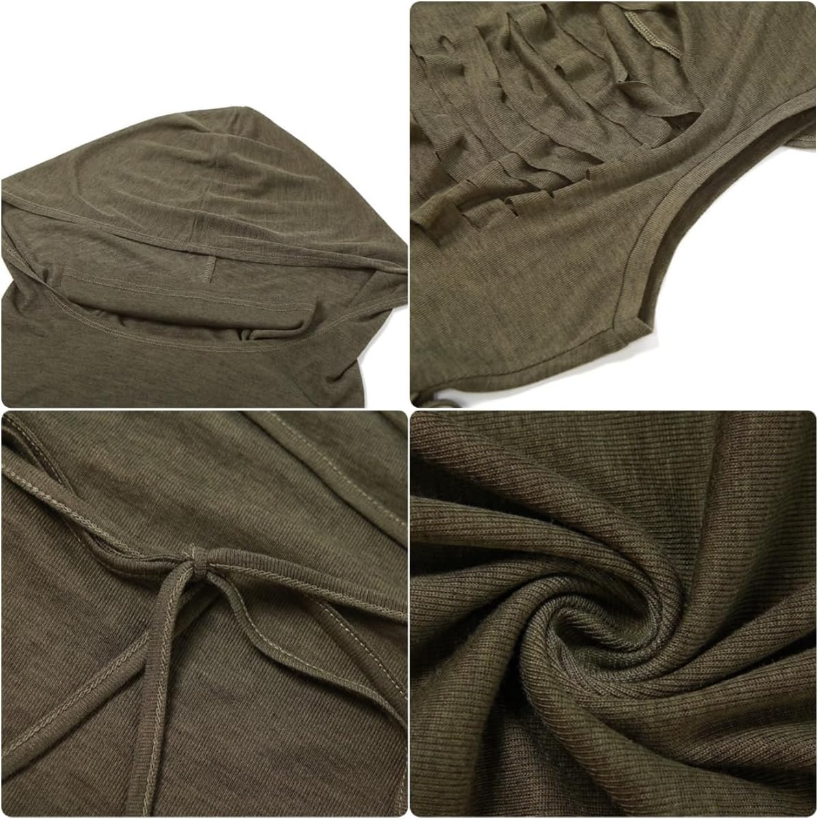 SINROYEE Women High Slit Long Dress Sexy Sleeveless Cocktail Dress Sexy Cutout Bodycon Party Club Cami Dresses - Image 4