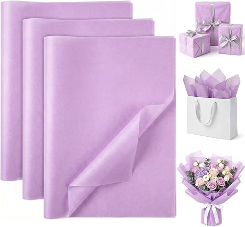 Miniatura 9 de Koogel 120 hojas de papel de seda a granel, papel de regalo de 20 x 14 pulgadas para bolsas de regalo de Navidad, manualidades, boda, fiesta