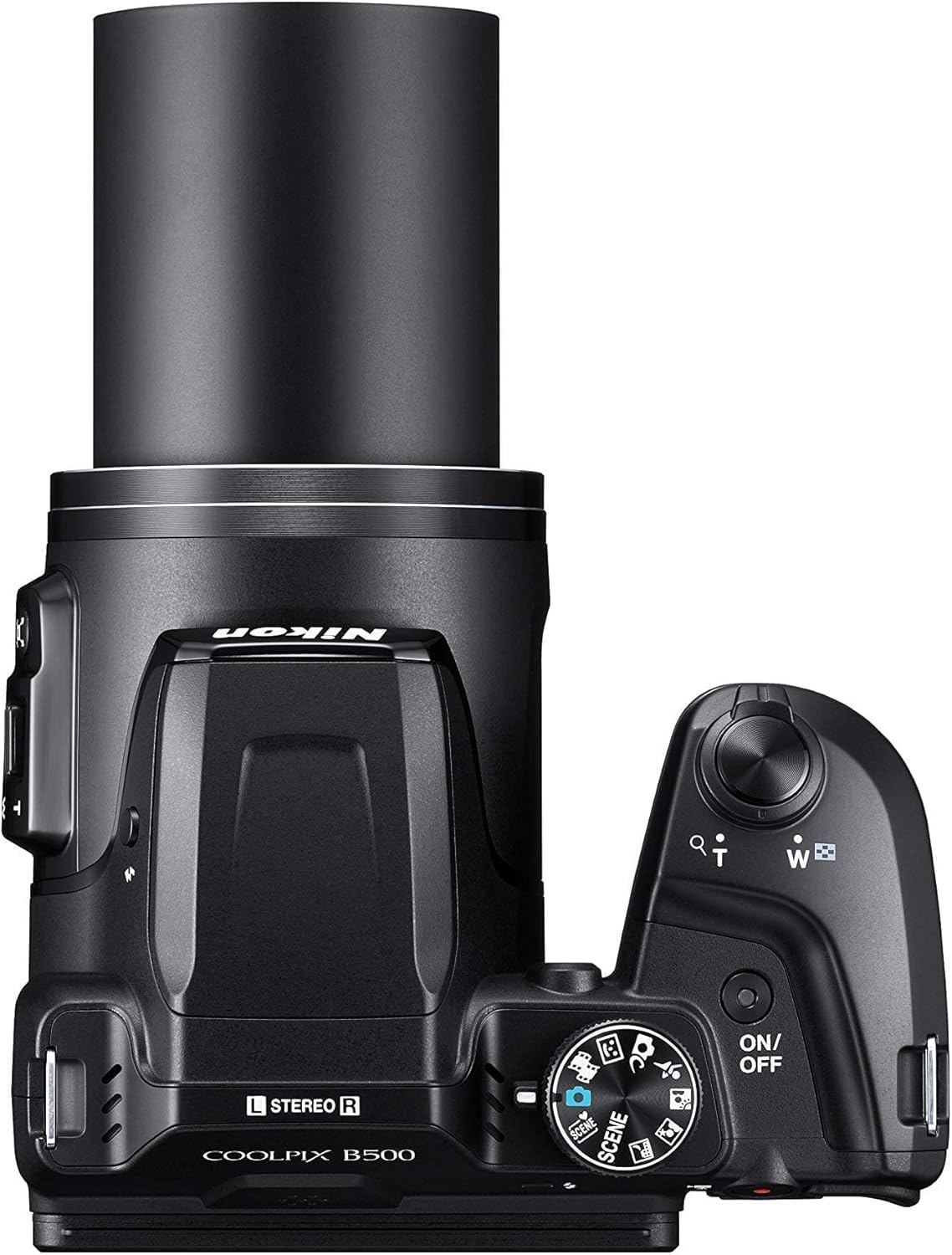 Nikon Coolpix B500 Fotocamera Digitale Compatta, 16 Megapixel, Zoom 40X, VR, LCD Inclinabile 3, FULL HD, Bluetooth, Wi-Fi, Nero