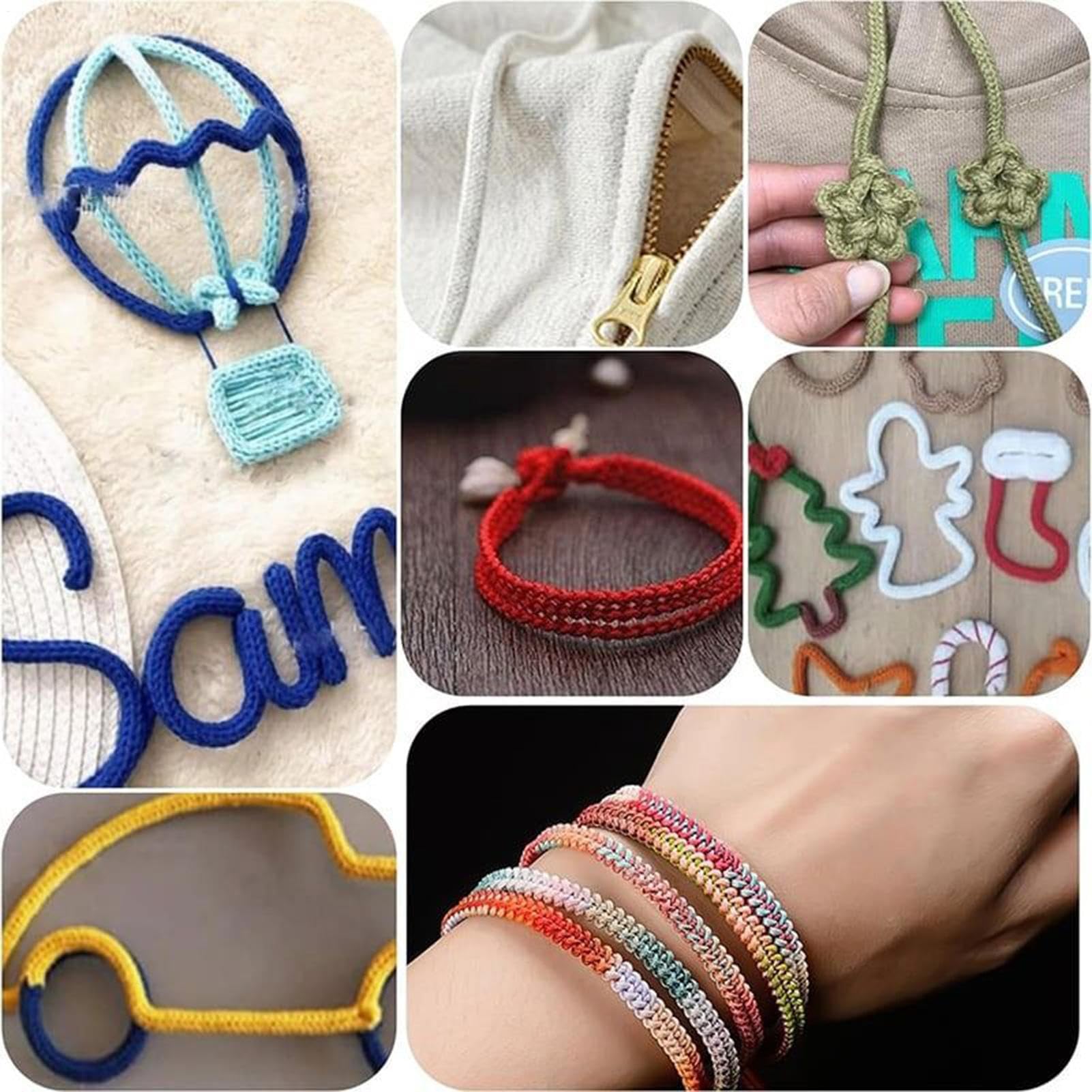 Macchina Per Lavorare A Maglia Manuale Con Filato | Strumento Per Cucire E Lavorare A Maglia - Attrezzatura Domestica per Cucire Sciarpe Cappelli Sottobicchieri e Sottopentola