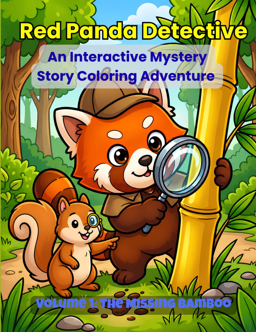 Red Panda Detective: An Interactive Mystery Story Coloring Adventure (Red Panda Detective Adventures)