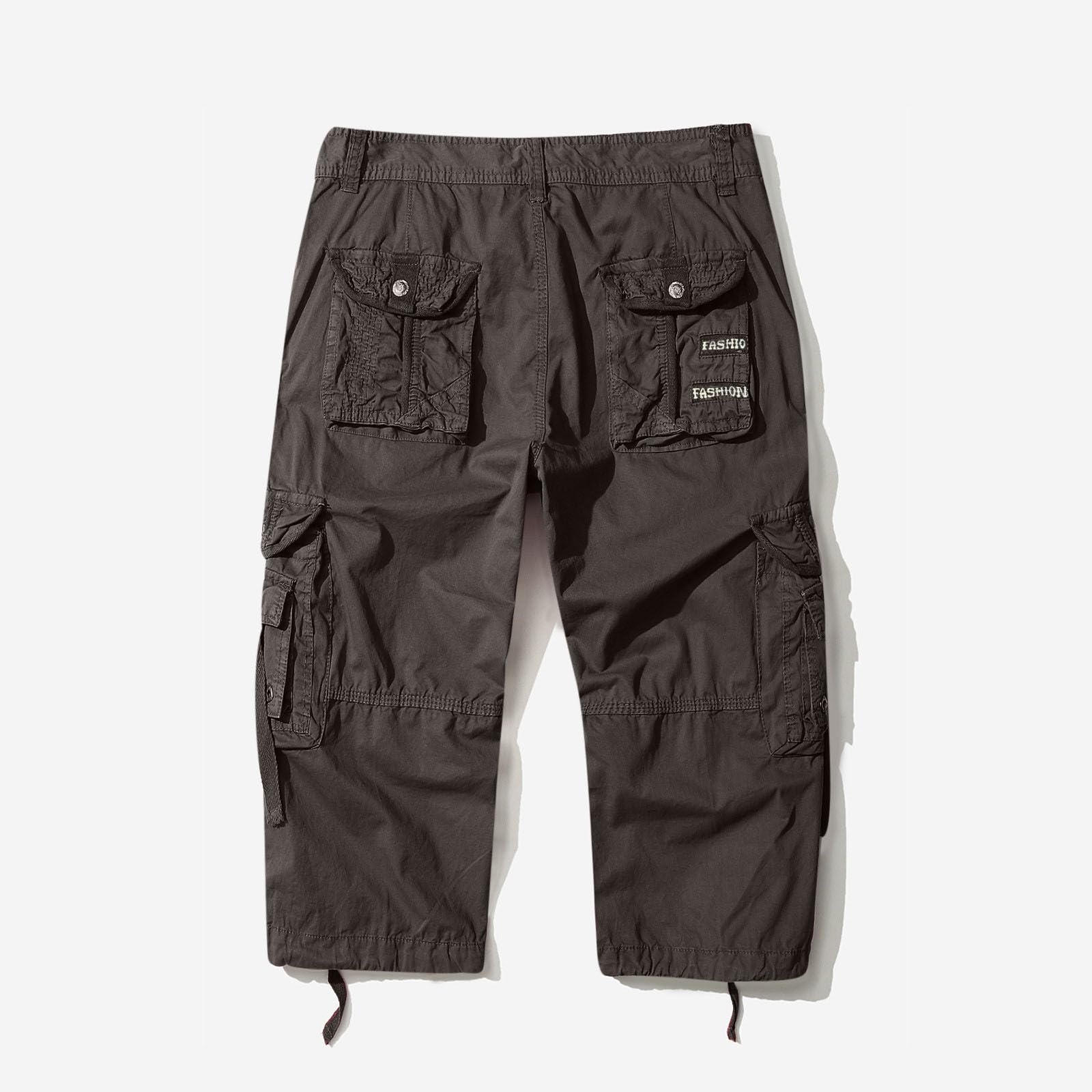Arbeitshosen Männer 3/4 Arbeitshose Herren Kurz Dreiviertel Taktische Hose Kurze Cargo Hosen mit 6 Taschen Wandershorts Arbeitsshorts Outdoor Sporthose Cargohose Herrenhosen Sommerhosen