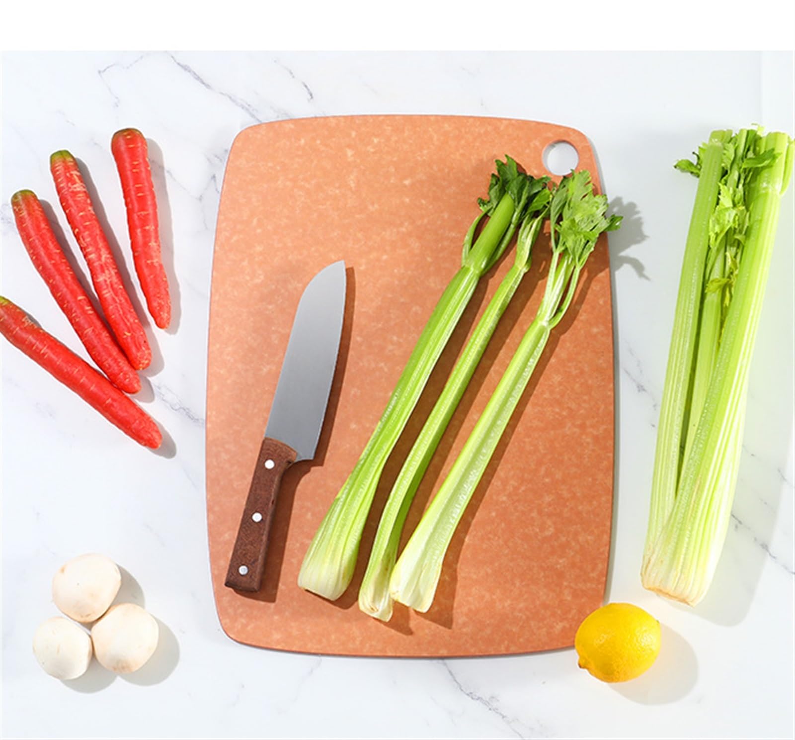 Tagliere Tagliere in Fibra di Legno per Cucina, in Non Poroso Ad Alta Densità, Senza BPA Utensili Cucina(23.5 * 30cm)
