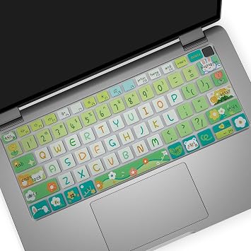 Cute Silicone Keyboard Cover for Dell Latitude 3000 3340 13.3"2023, Dell Latitude 5320 5330 5340 5350 13.3", Dell Latitude 7320 7330 7340 7350 13.3", Cute Flowers