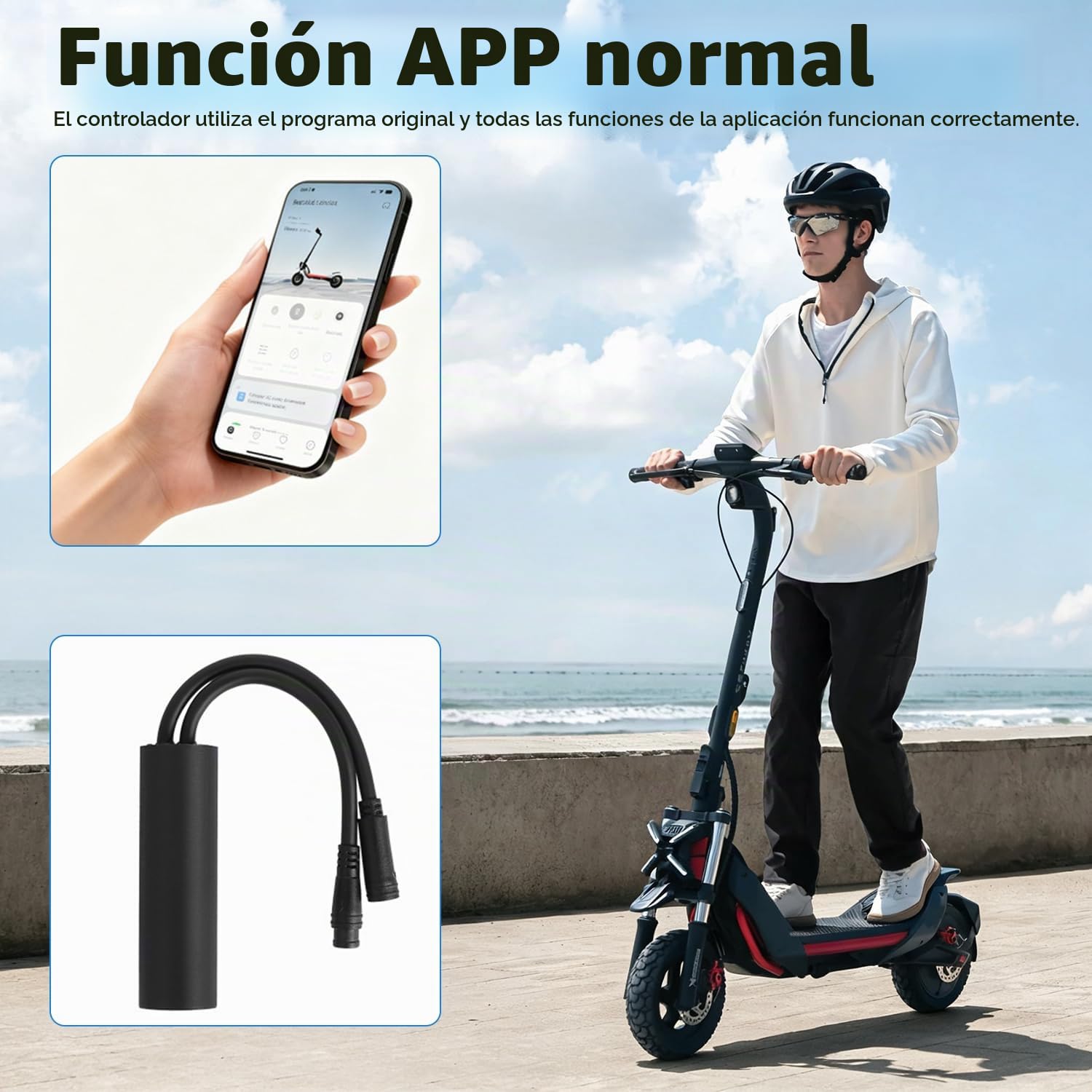 Regulador de velocidad para scooter eléctrico Segway Ninebot ZT3 PRO D/PRO E, liberación de la velocidad máxima de 35 km/h, cable de conexión Plug & Play para mantenimiento, prueba y montaje de
