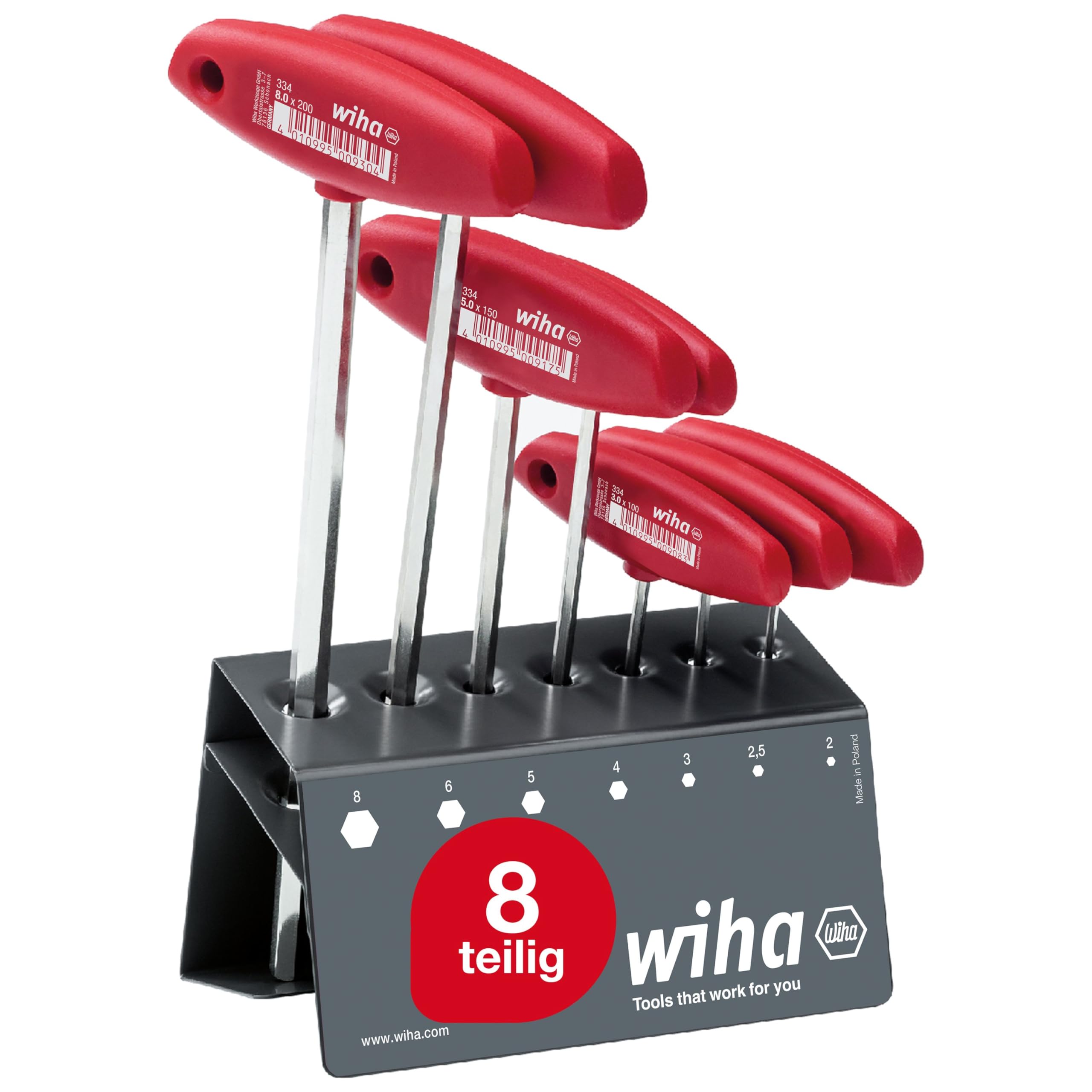 Wiha334VB Hex Screwdriver Set with T-Spanner
