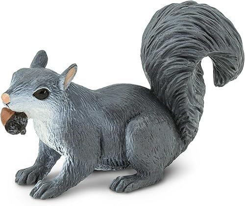 Miniatura 4 de Safari Ltd. Figura de ardilla gris, figura realista de vida silvestre de 3 pulgadas, juguete educativo para niños, niñas y niños a partir de 3 años