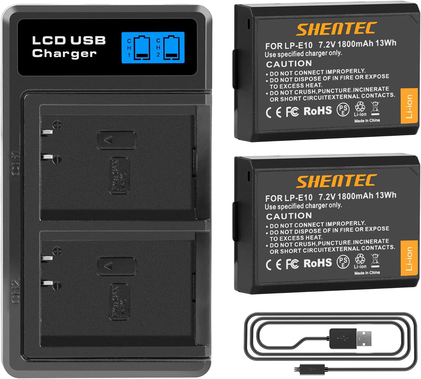 SHOOT Kit 2 Batterie Ricaricabili 2500 MAh + Caricatore Rapido Doppio Per Insta360 X4 – Alimentazione E Autonomia Extra