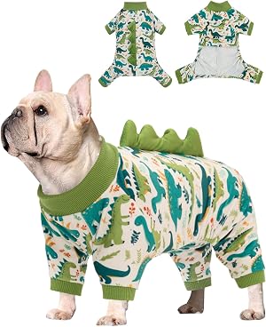 CuteBone Dinosaur Costume Dog Pajamas Spiked Sleepwear