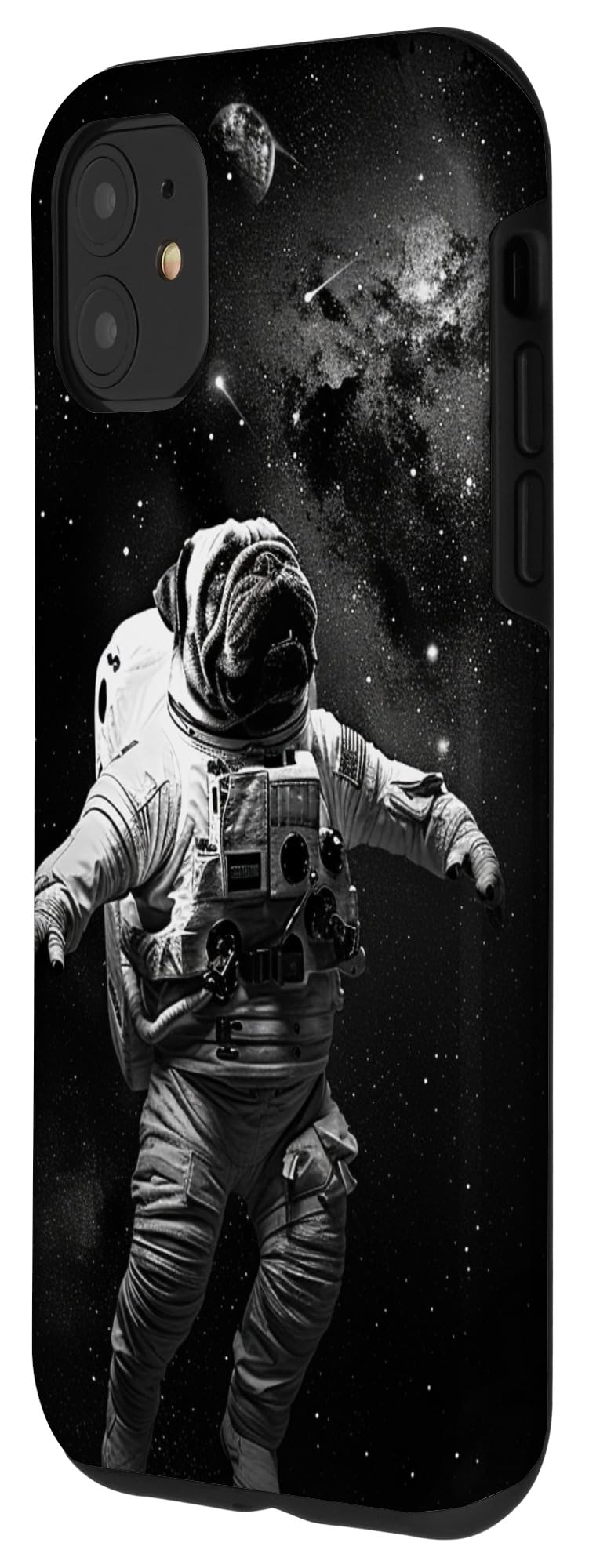 iPhone 11 Universe Galaxy Shar Pei Dog Astronaut Case - Image 2