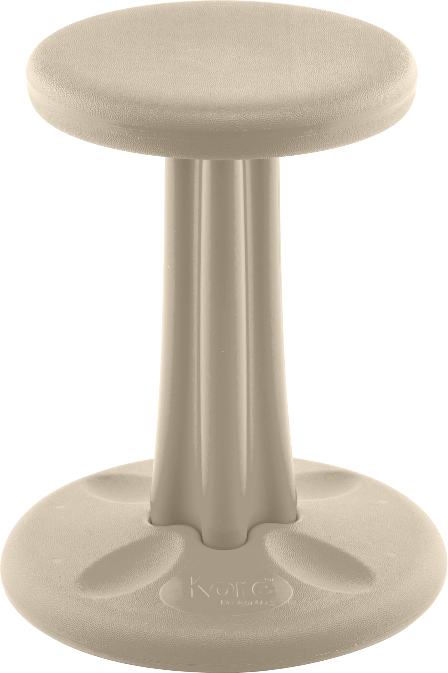 KORE DESIGN Wobble Stool Chair, Girls + Boys Kid Desk Stools, Ergonomic Small Office Chairs, Flexible Seating for Active Kids, ADD/ADHD, Classroom, School, Home, Junior (16in), Age 8-9 yr, Sand Dollar