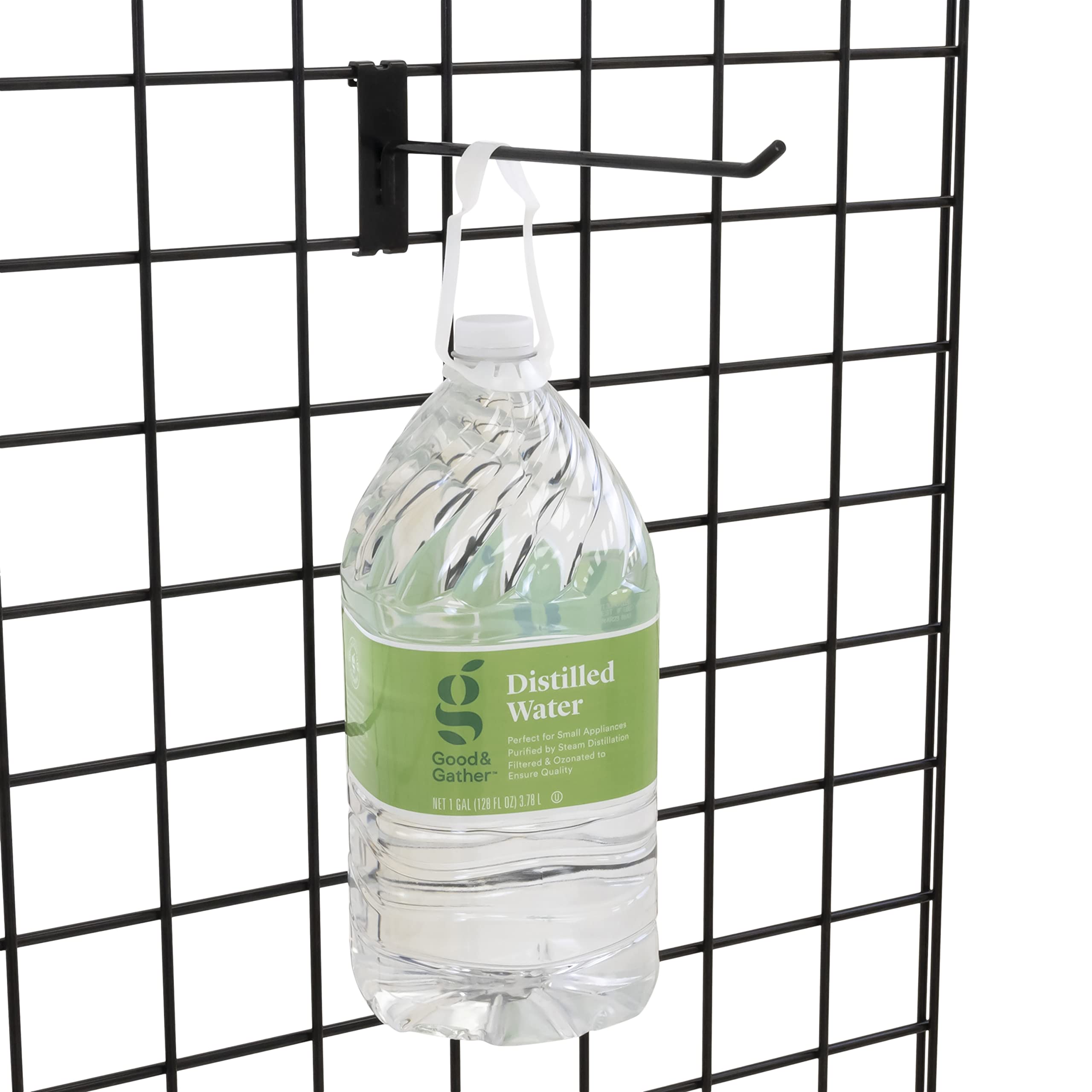 VICTORY DISPLAY & STORE FIXTURE MFG 12” Long Heavy Duty Commercial-Grade Steel Grid Panel Hook - Displays Product/Merchandise for Commercial or Home Use (Quantity 100) (100, Black)