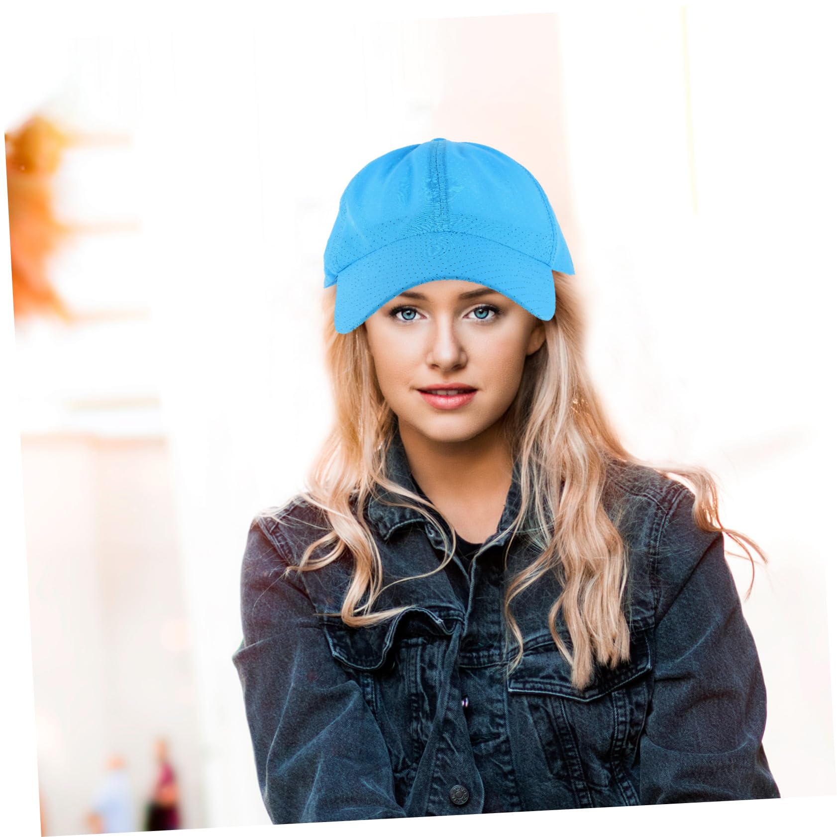 GALPADA Gorra De Béisbol De Secado Rápido Sombrero De Visera Gorra De Beisbol con Visera Gorra De Beisbol De Verano Corriendo Gorra De Beisbol Gorra Parasol Poliéster Sky-Blue