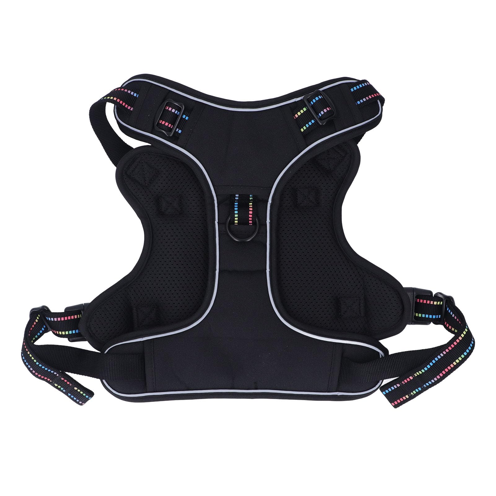POYHKFD Arnés para Perros, Chaleco Reflectante para Perros, Arnés para el Pecho para Perros de Gran Tamaño, Chaleco Ajustable sin Tirones, Arnés para Perros, Chaleco Ligero Y Cómodo para(M)