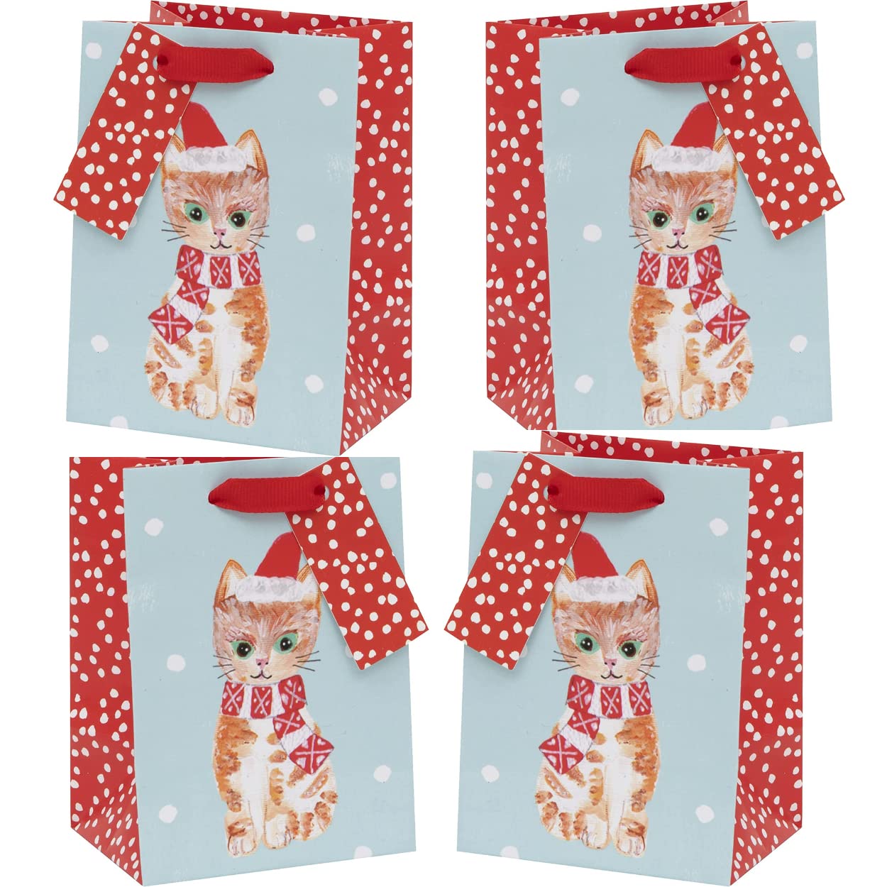 Glick Bundle Mini Gift Bags Kittens(Pack Of Four) Christmas Wrapping S
