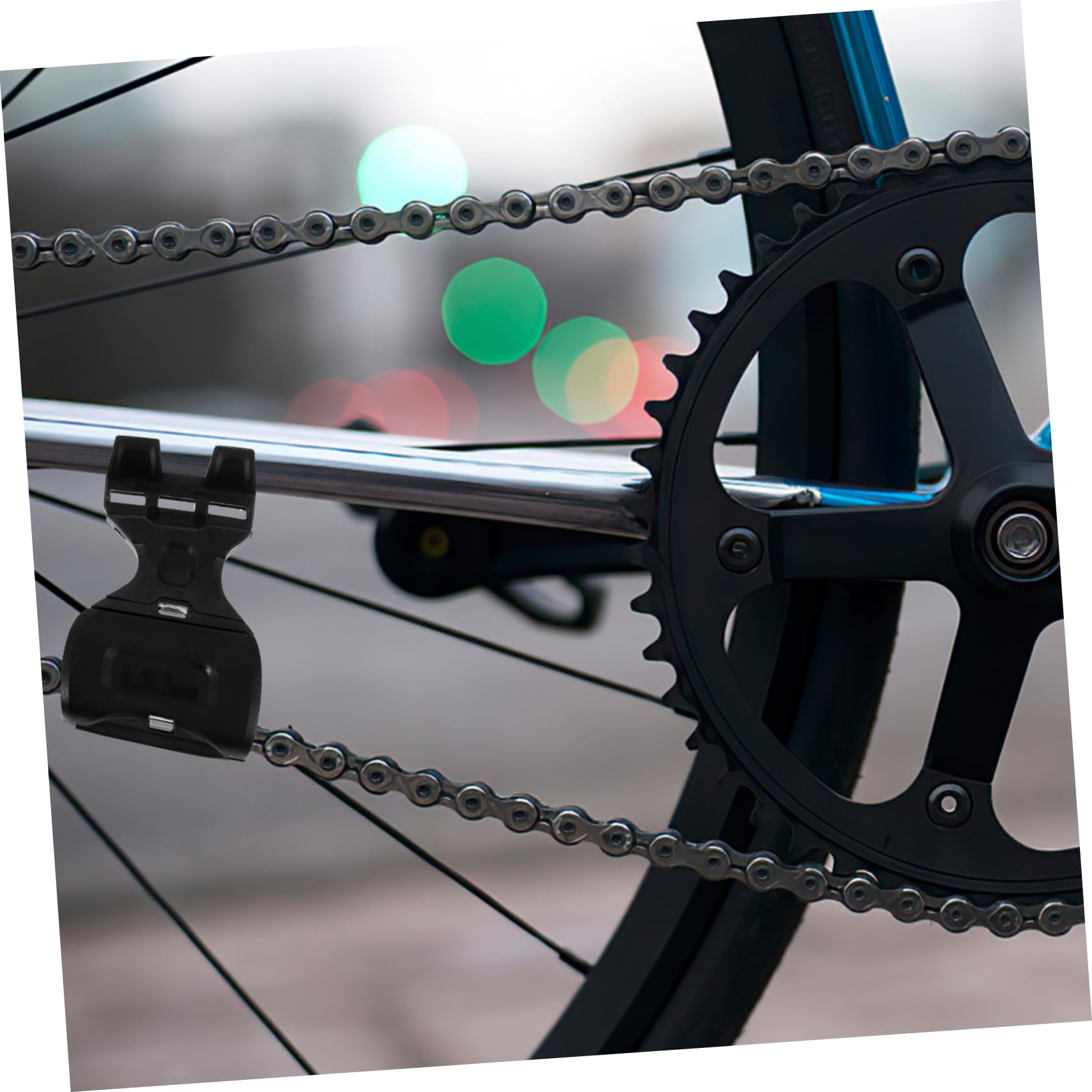 ibasenice Tensor De Cadena Guía De Cadena Protector De Cadena De Montaña para Exteriores Tensor De Cadena para Bicicletas Plástico Negro