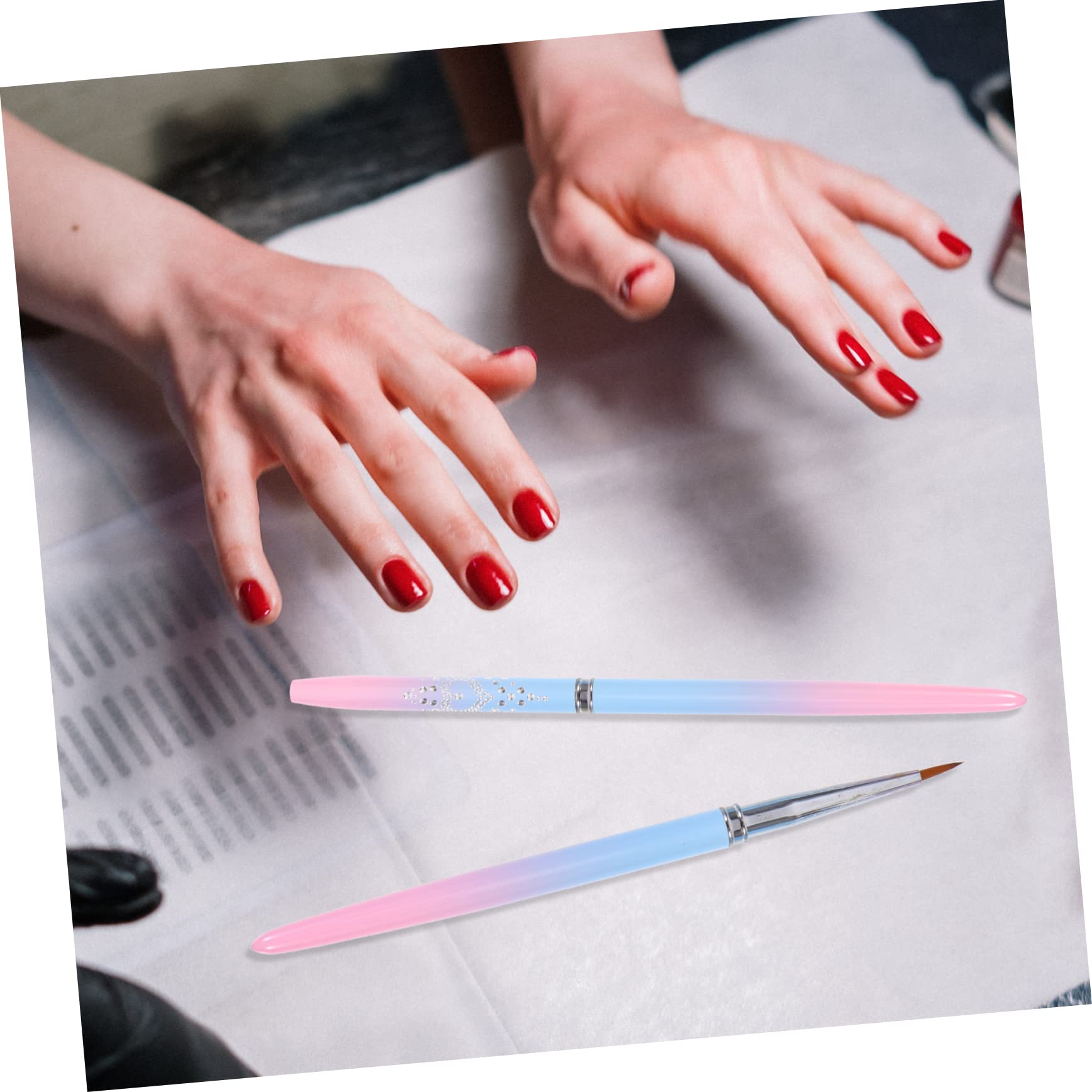 Beaupretty Lot De 5 Stylos À En Gel Pour Nail Art Fournitures De Manucure Stylos À Colorier Outils De Manucure 3 Pièces X 5
